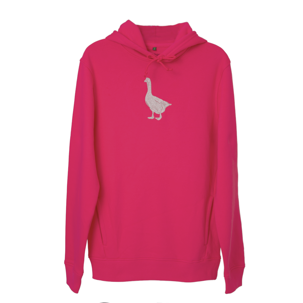 Bluza damska/kids fuksja haftowana gęś