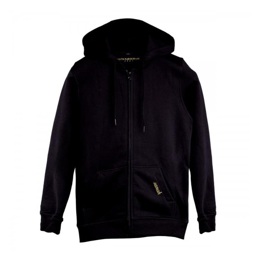 Rozpinana bluza unisex ze złotym emblematem