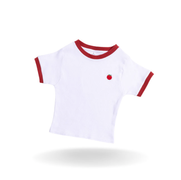 Koszulka biała crop „Kaprysy”