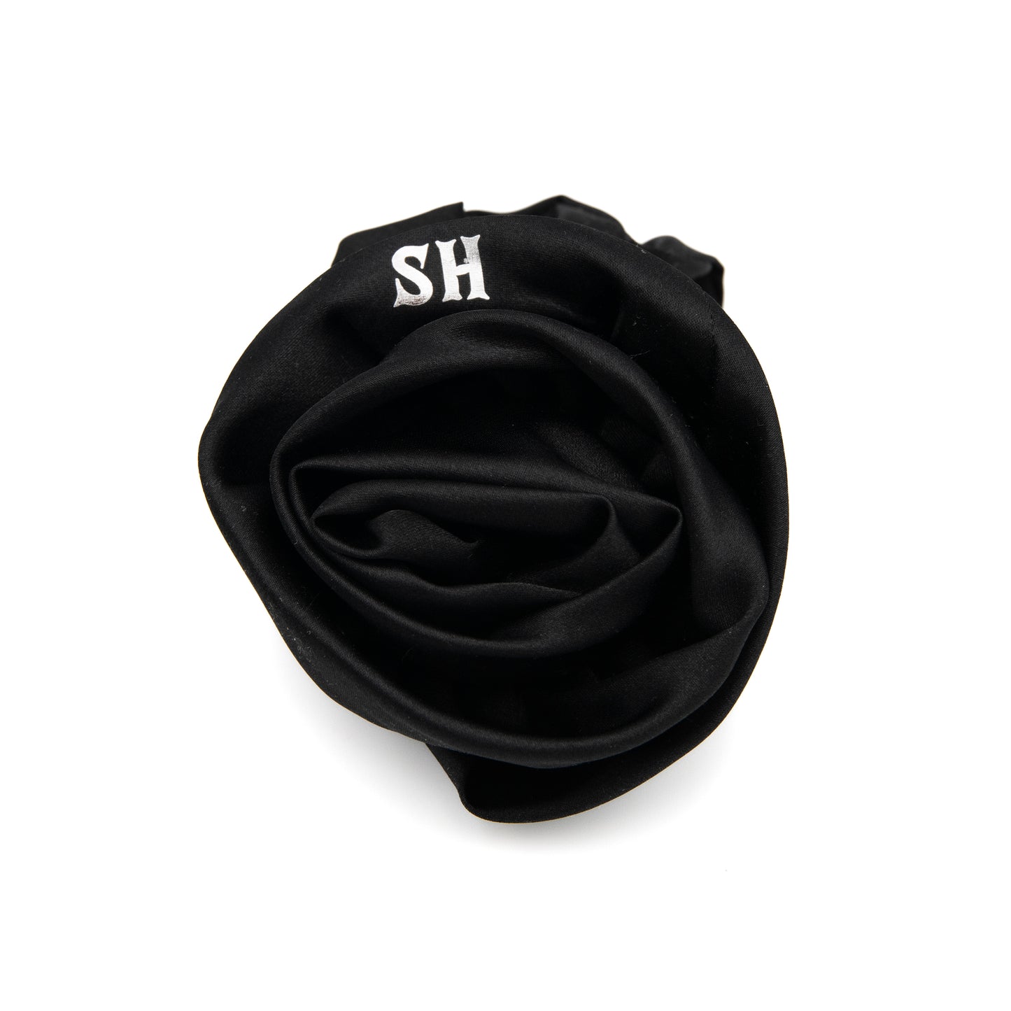 Gumka do włosów kwiat czarna