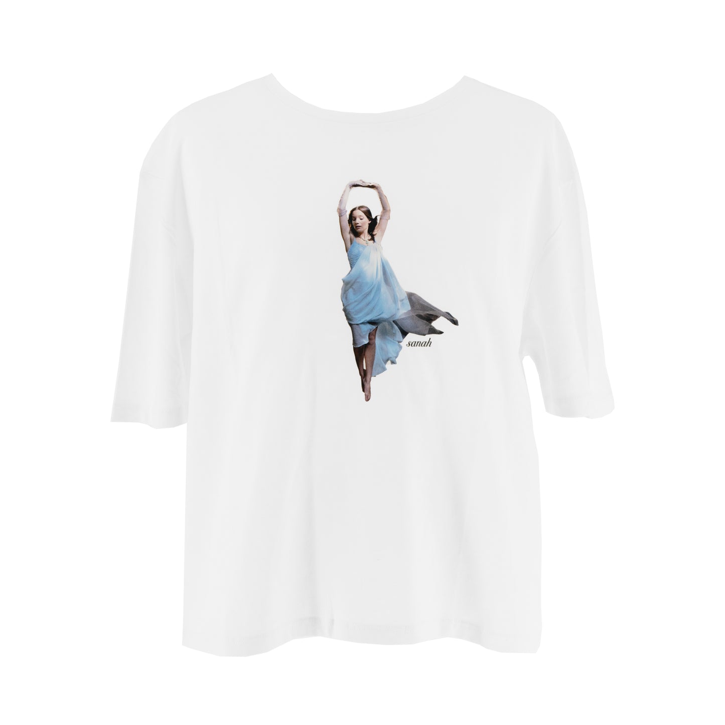 Biała koszulka „sanah” kids crop