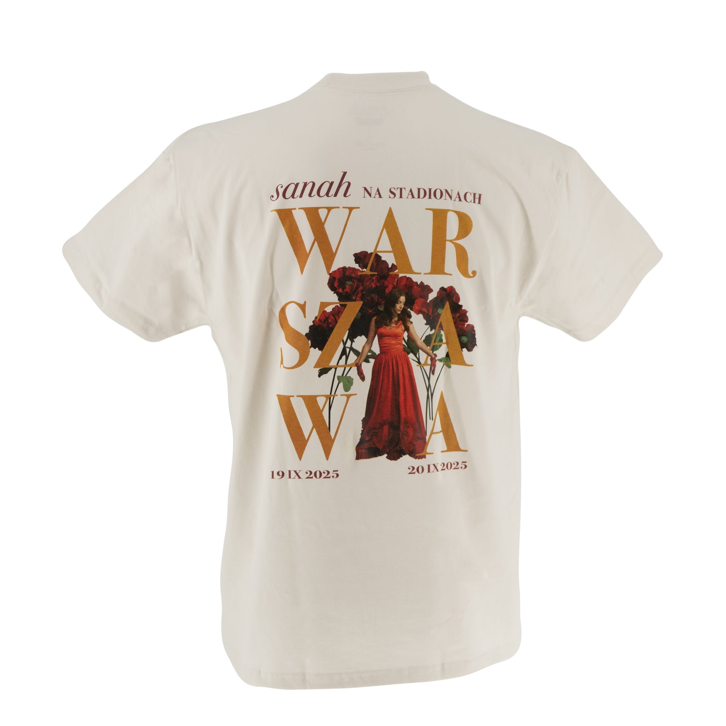 Kremowa koszulka unisex „Warszawa”