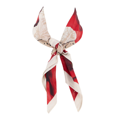 Makowa apaszka 70x70 cm