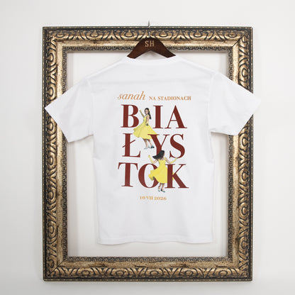 Biała koszulka "Białystok" kids