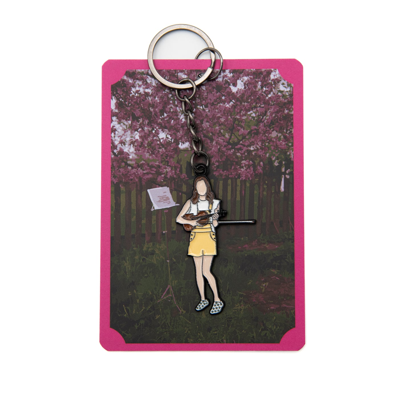 Emaliowany brelok "Kaprysy" skrzypce