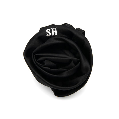 Gumka do włosów kwiat czarna