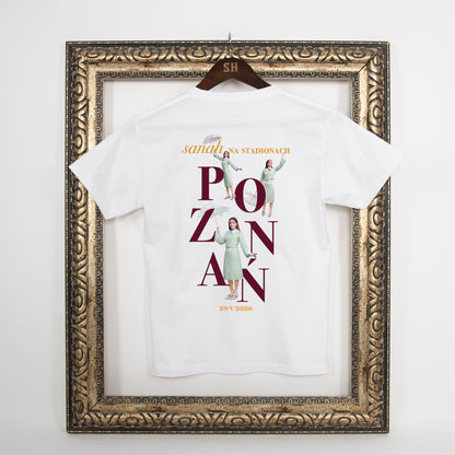 Biała koszulka "Poznań" kids