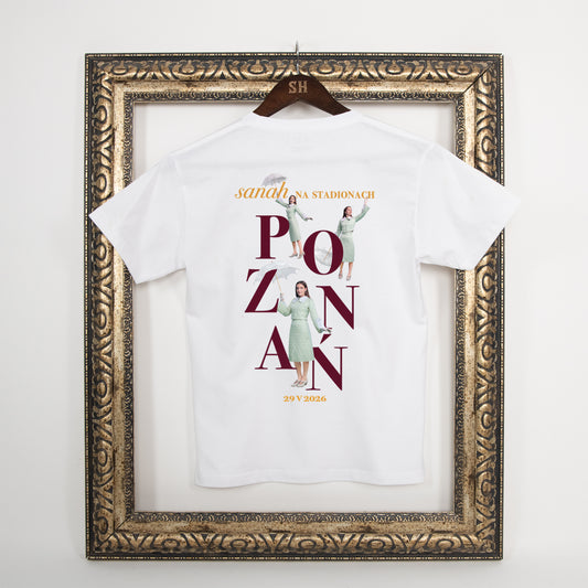 Biała koszulka "Poznań" kids