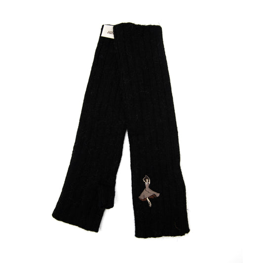 Mitenki kolor czarny